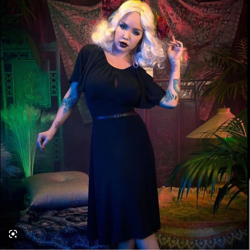 Pinup girl clothing butterfly dress small